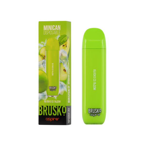 Электронка Brusko Minican Яблоко Со Льдом (1500 Затяжек) в Калининграде