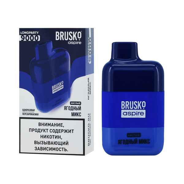 Электронка Brusko Longparty Ягодный Микс (9000 Затяжек) в Калининграде