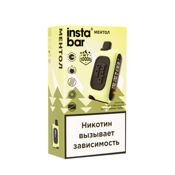 Электронка Plonq Instabar Ментол (10000 Затяжек) 20 Мг в Калининграде