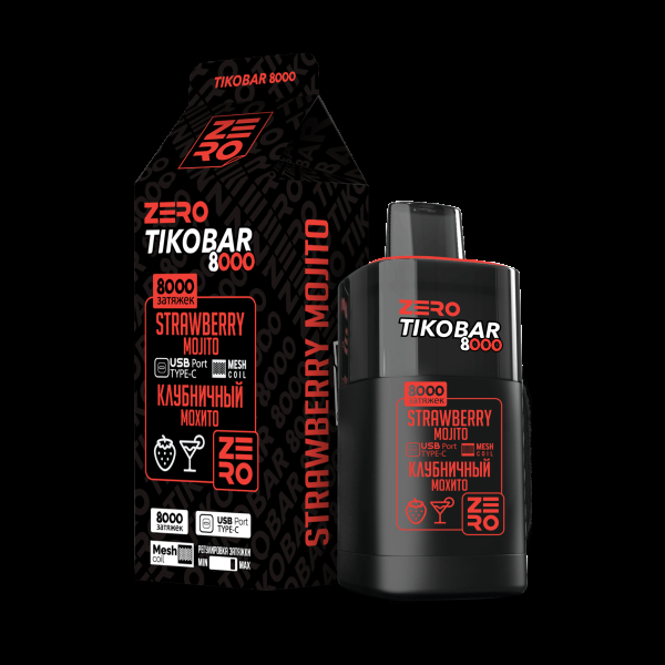 Электронка Tikobar Zero Клубничный Мохито 8000 Затяжек в Калининграде