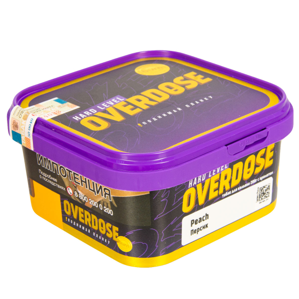 Табак Overdose Peach  200 грамм в Калининграде