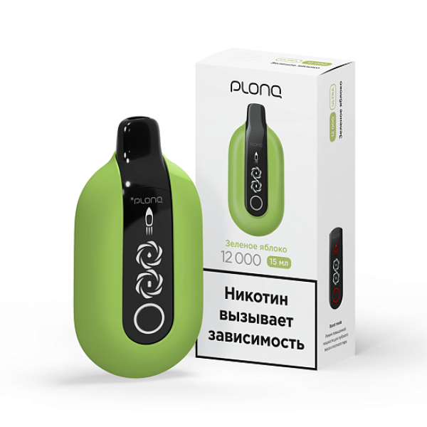 Электронка Plonq Ultra 12000 Зелёное Яблоко в Калининграде