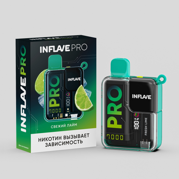 Электронка Inflave Pro Свежий Лайм (7000 Затяжек) в Калининграде