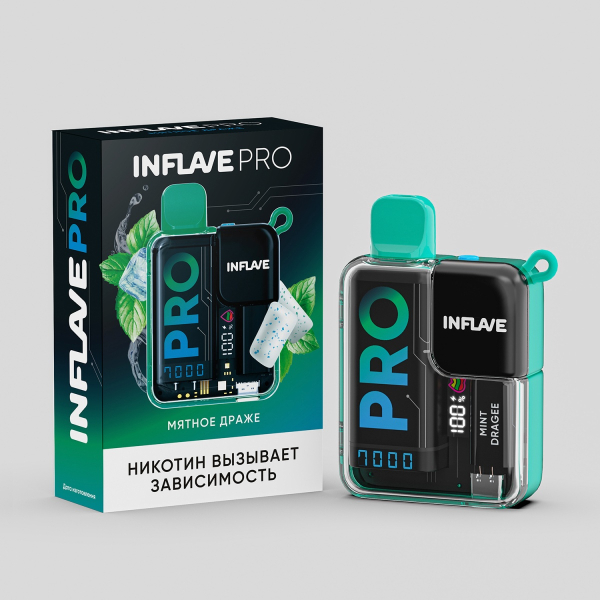 Электронка Inflave Pro Мятное Драже (7000 Затяжек) в Калининграде