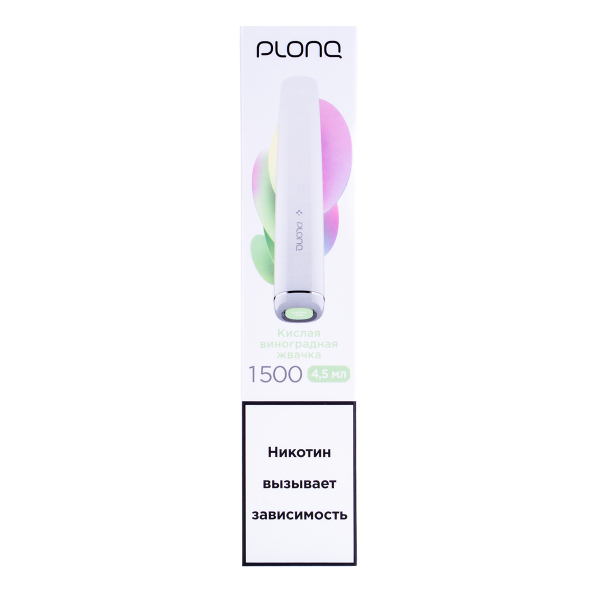 Электронка Plonq Plus Виноградная Жвачка (1500 Затяжек) 20 Мг в Калининграде