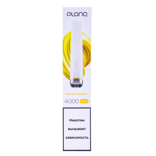 Электронка Plonq Plus Pro Кислый Ананас (4000 Затяжек) 20 Мг в Калининграде