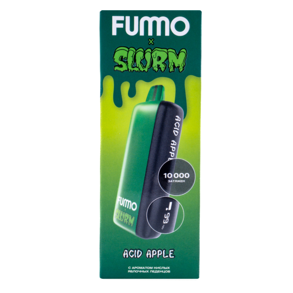Электронка Fummo Indic Slurm Кислые Яблочные Леденцы (10 000 Затяжек) в Калининграде