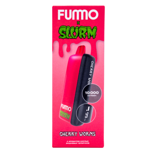 Электронка Fummo Indic Slurm Кислые Вишневые Червячки (10 000 Затяжек) в Калининграде