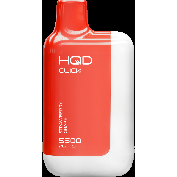 POD-система Hqd Click Устройство + Картридж Клубника Виноград (5500 Затяжек) в Калининграде