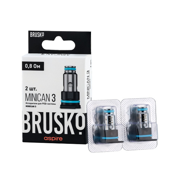 Испаритель Brusko Minican, 3, Af Mesh Coil, 0.8 Ом, Упак. 2 Шт в Калининграде