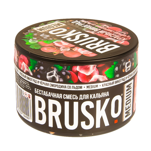 Смесь Brusko Medium Красный Виноград И Чёрная Смородина Со Льдом  250 гр в Калининграде