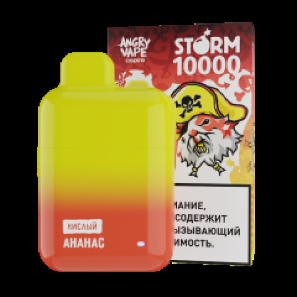 Электронка Angry Vape  Storm Ананас 10000 затяжек в Калининграде
