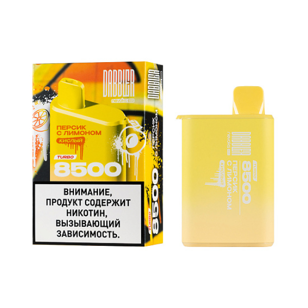 Электронка Dabbler Turbo Персик С Лимоном 8500 затяжек в Калининграде