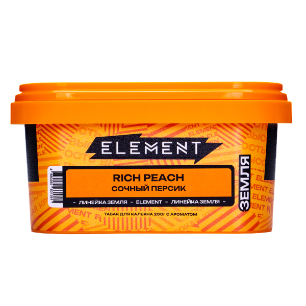Табак Element Земля Rich Peach 200 грамм в Калининграде