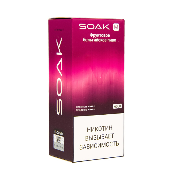 ЭСДН SOAK M Fruit Belgian Beer 6000 тяг в Калининграде