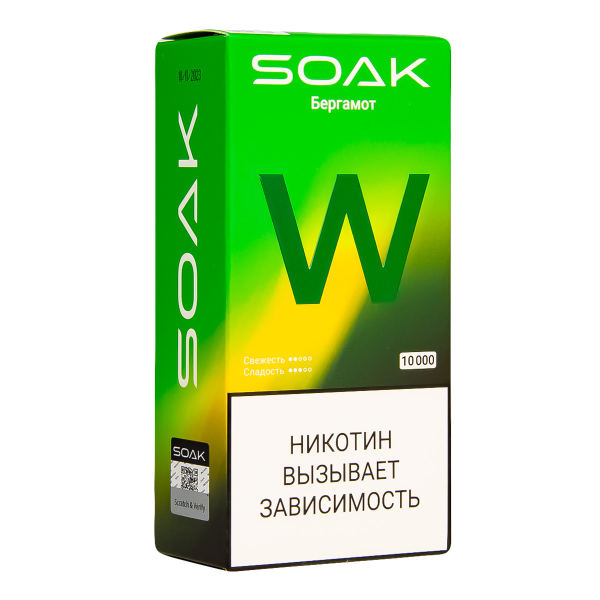 Электронная сигарета Soak W Бергамот 10000 в Калининграде