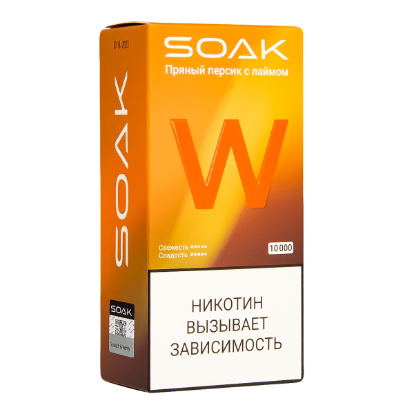 Электронная сигарета Soak W Пряный Персик С Лаймом 10000 в Калининграде