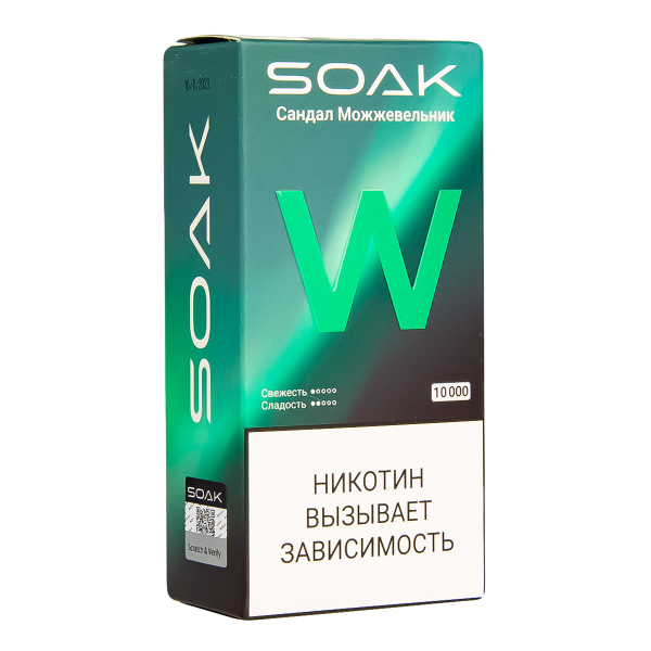 Электронная сигарета Soak W Сандал Можжевельник 10000 в Калининграде