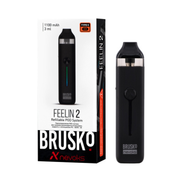 POD-система Brusko Feelin 2 Черный в Калининграде