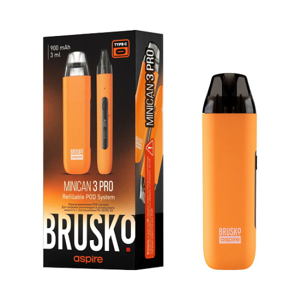 POD-система Brusko Minican 3 Pro оранжевый в Калининграде