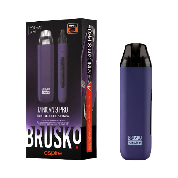 POD-система Brusko Minican 3 Pro фиолетовый в Калининграде