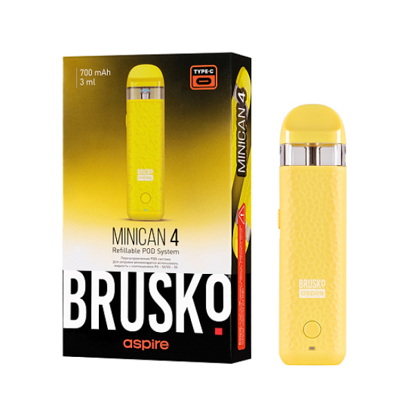 POD-система Brusko Minican 4 Желтый в Калининграде