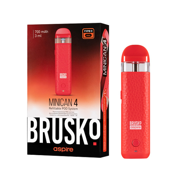 POD-система Brusko Minican 4 Красный в Калининграде