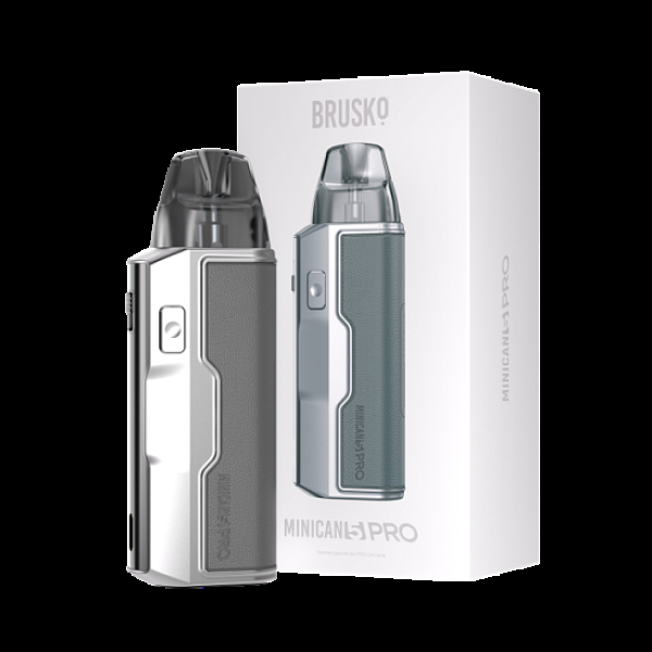 POD-система Brusko Minican 5 Pro Metallic Grey Красный,серый в Калининграде