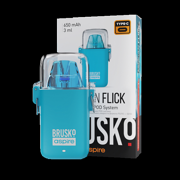 POD-система Brusko Minican Flick Голубой в Калининграде
