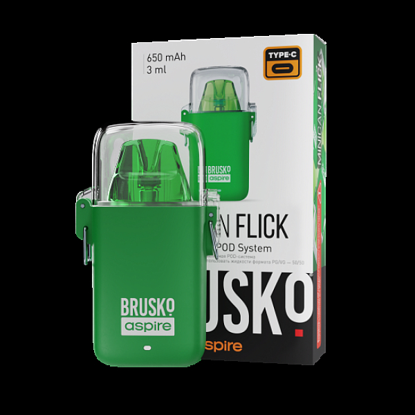 POD-система Brusko Minican Flick Зелёный в Калининграде