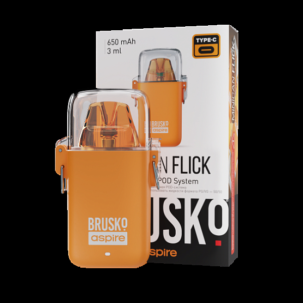 POD-система Brusko Minican Flick Оранжевый в Калининграде