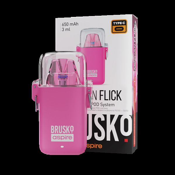 POD-система Brusko Minican Flick Розовый в Калининграде