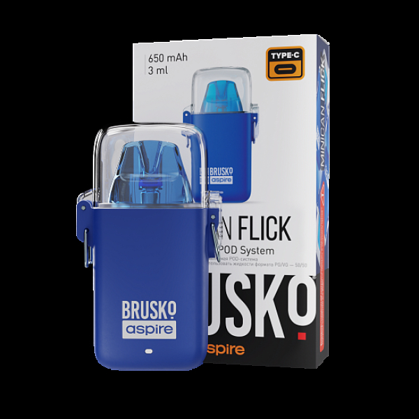 POD-система Brusko Minican Flick Синий в Калининграде
