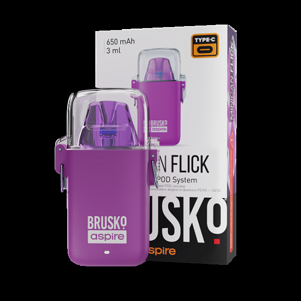 POD-система Brusko Minican Flick Фиолетовый в Калининграде