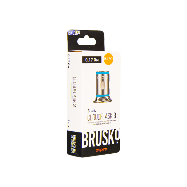Испаритель Brusko Cloudflask 3 0.17 Ом 3 шт в Калининграде