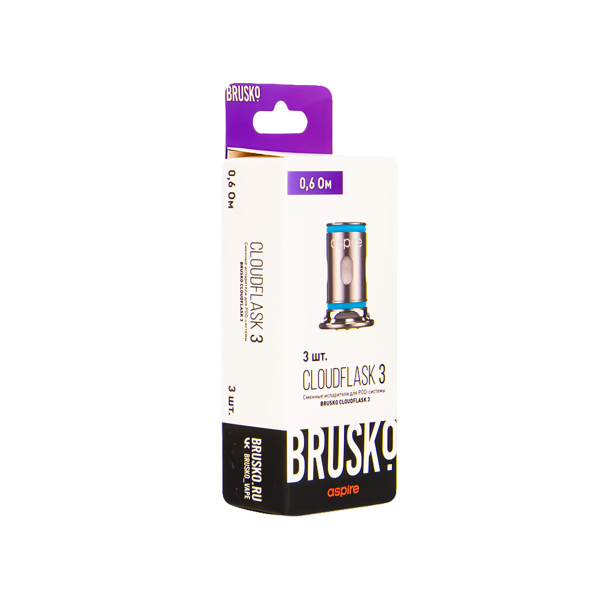 Испаритель Brusko Cloudflask 3 0.6 Ом 3 шт в Калининграде