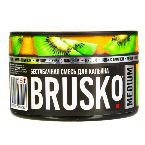 Бестабачная смесь Brusko Medium Киви С Лимоном 250 грамм в Калининграде