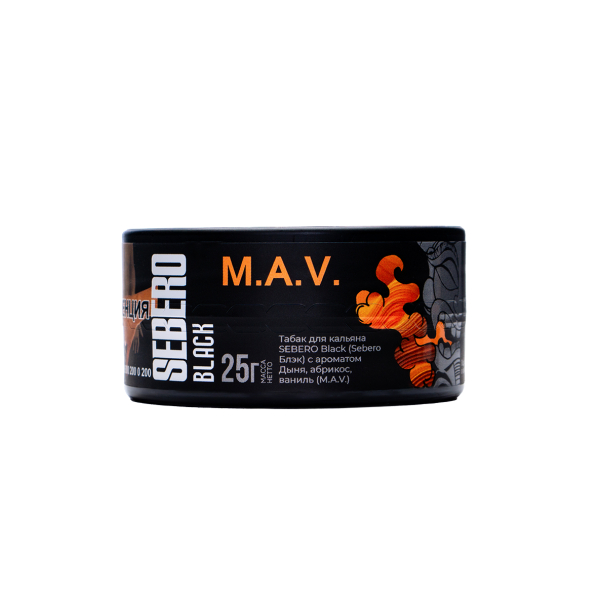 Табак Sebero Black Black M.a.v. 25 грамм в Калининграде