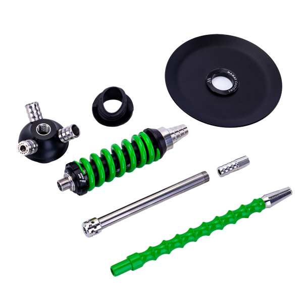 Кальян Mamay Customs Coilover Micro Чёрно Зелёный в Калининграде