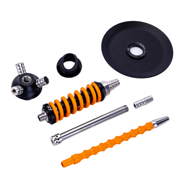 Кальян Mamay Customs Coilover Micro Чёрно Оранжевый в Калининграде