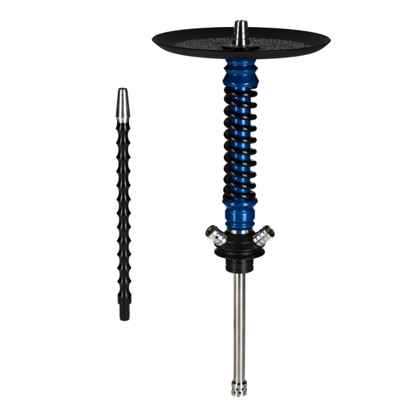Кальян Mamay Customs Coilovers Mini Голубой Лак Черный Грав. Калиграфия в Калининграде