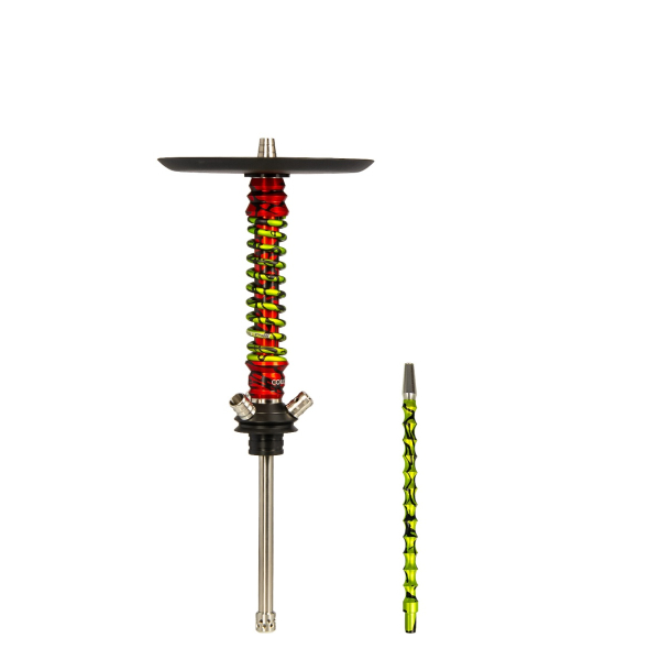 Кальян Mamay Customs Coilovers Mini Красный Сплеш Салатовый Сплеш в Калининграде