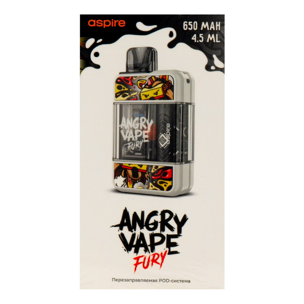 POD-система Brusko Angry Vape Fury 650 Mah Белый в Калининграде