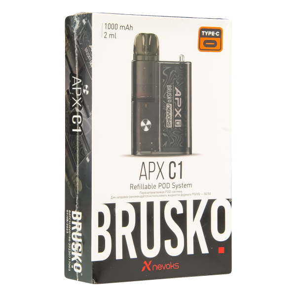 POD-система Brusko Apx C1 Чёрный Шёлк в Калининграде