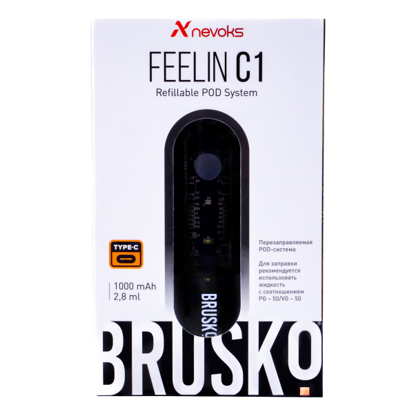 POD-система Brusko Feelin C1 Черный в Калининграде