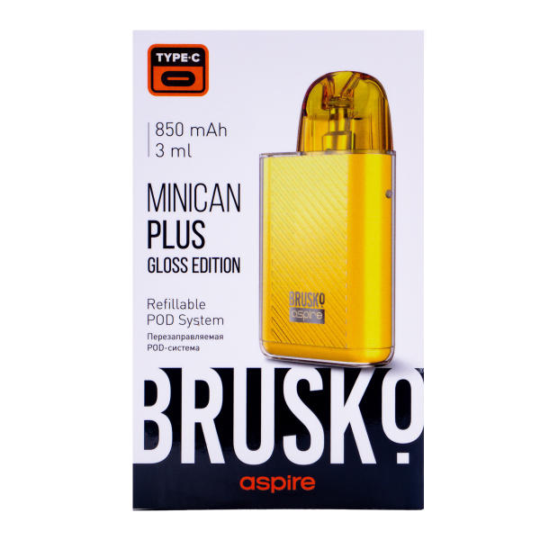 POD-система Brusko Minican Plus Gloss Edition Жёлтый в Калининграде