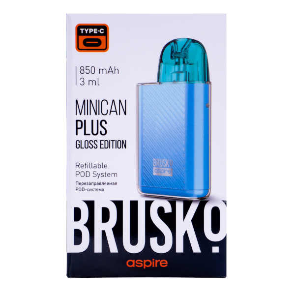 POD-система Brusko Minican Plus Gloss Edition Синий в Калининграде