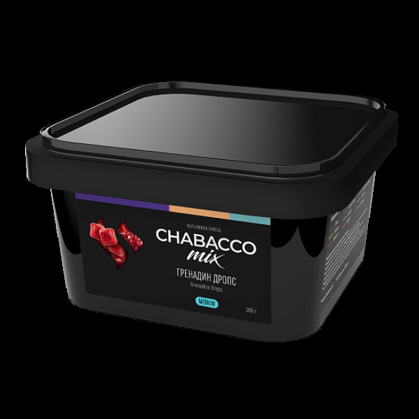 Бестабачная смесь Chabacco Mix Grenadine Drops Гренадин Дропс  Medium 200 грамм в Калининграде