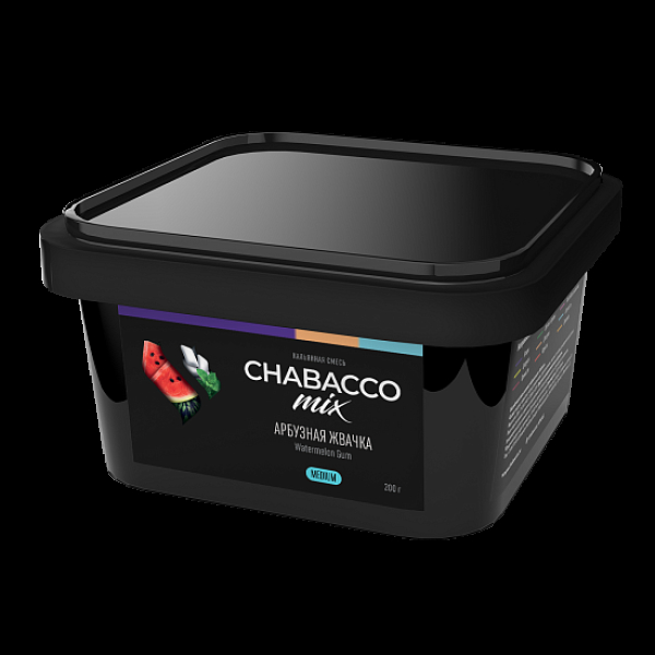 Бестабачная смесь Chabacco Mix Watermelon Gum Арбузная Жвачка  Medium 200 грамм в Калининграде
