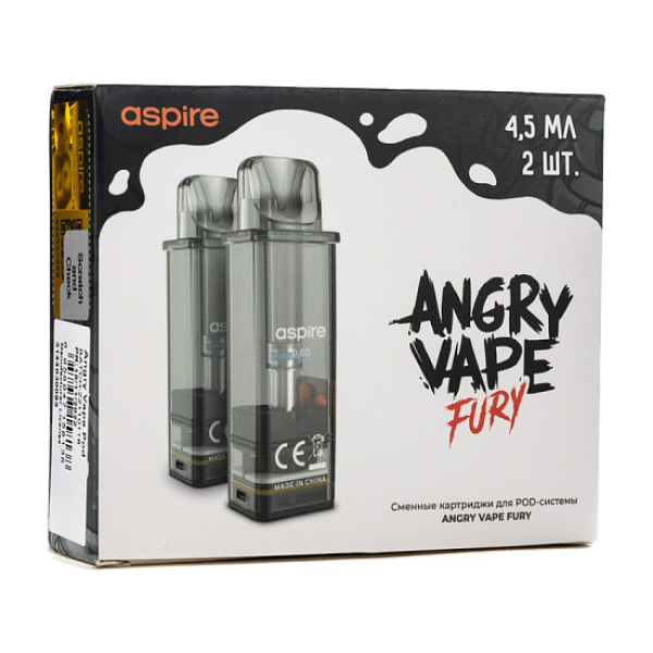 Картридж Angry Vape Fury 45 мл 0.8 Ом ( 2 шт.) в Калининграде